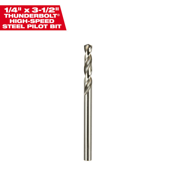 High Speed Steel Pilot Bit 1/4" x 3-1/2" image number 0